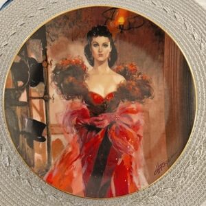 1989 “Scarlet’s Resolve” Gone with‎ the Wind Collector Plate